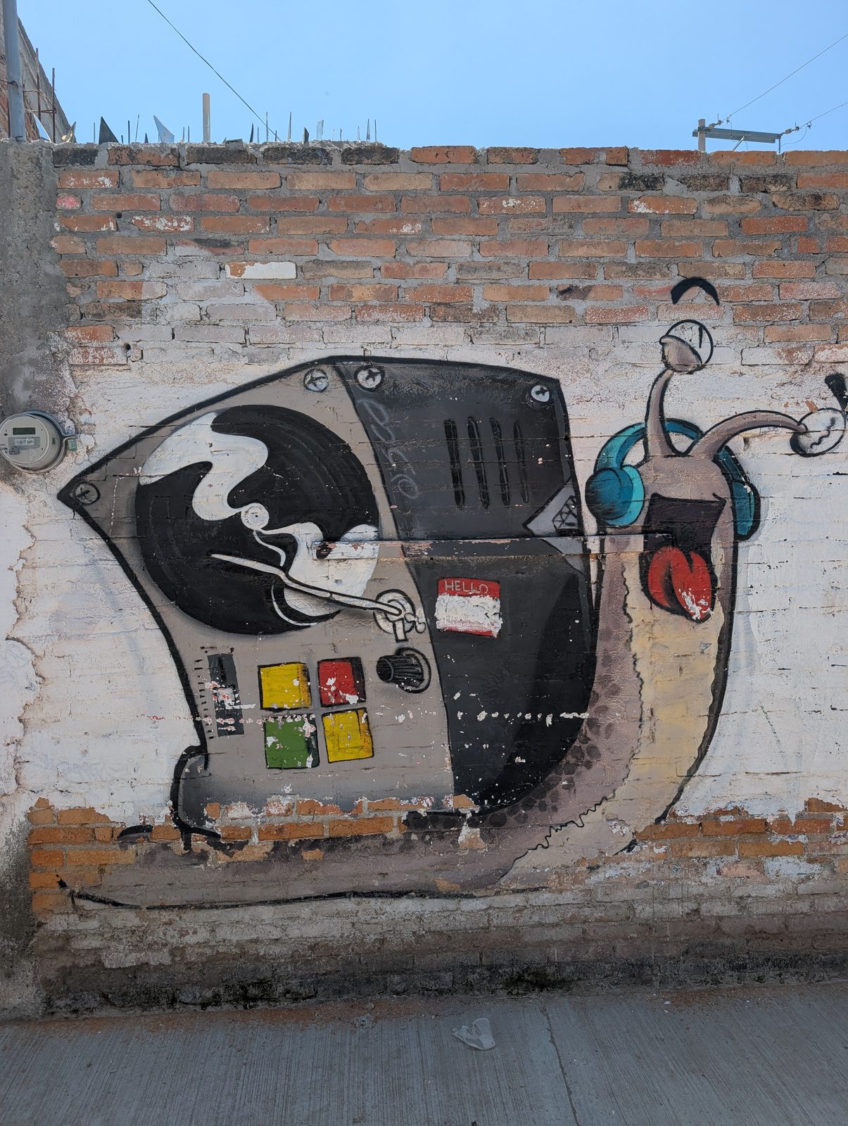 Snail with boombox shell