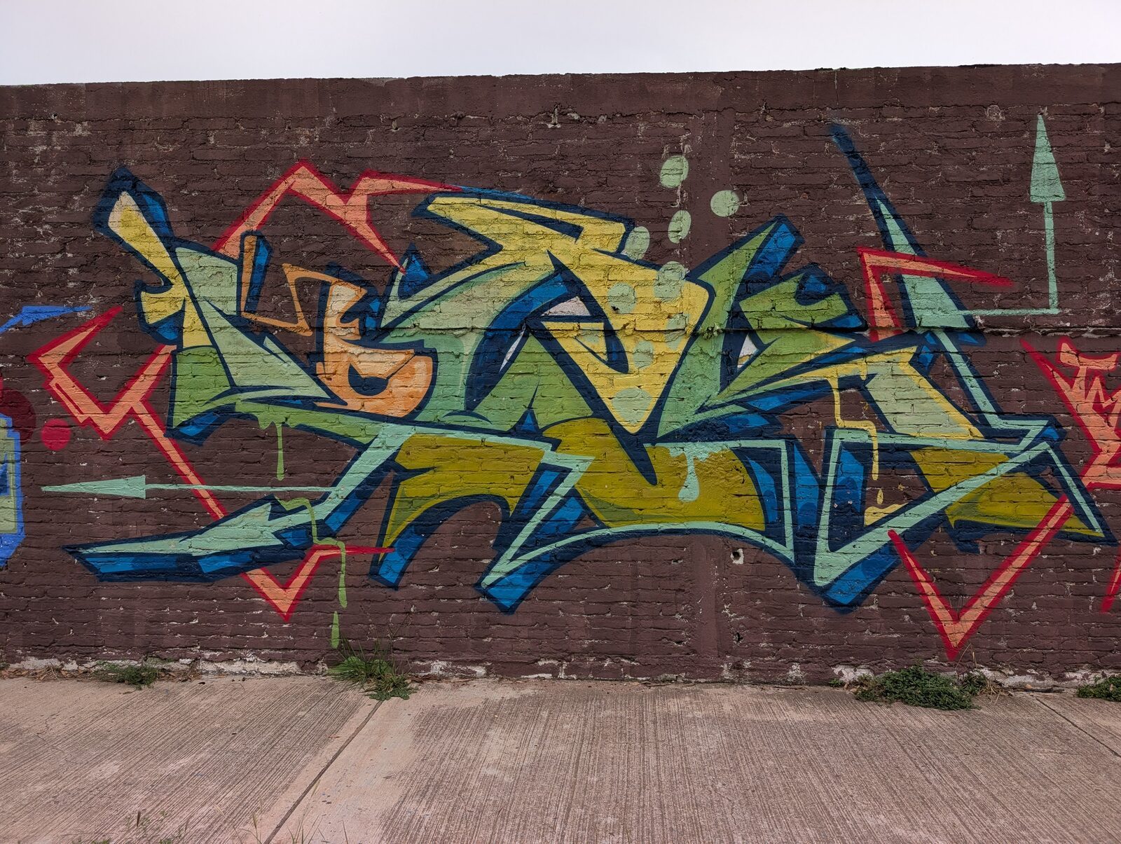 Green wildstyle piece
