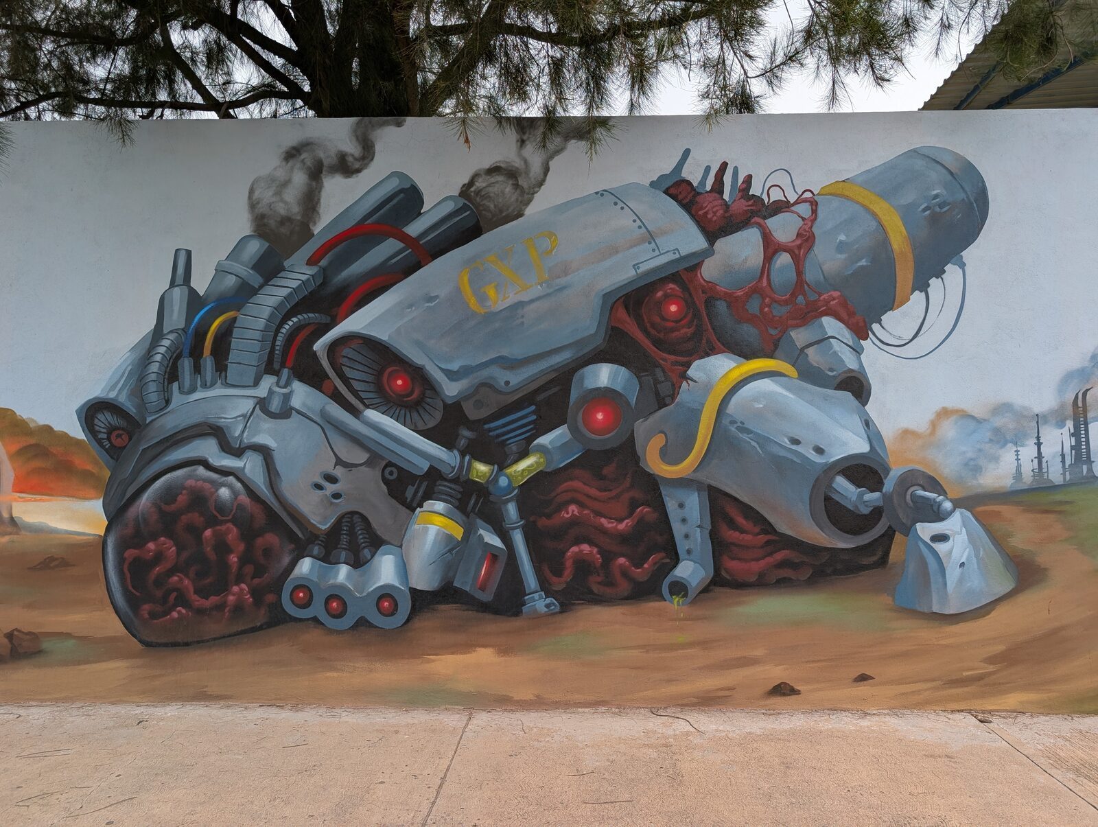 Fallen war machine