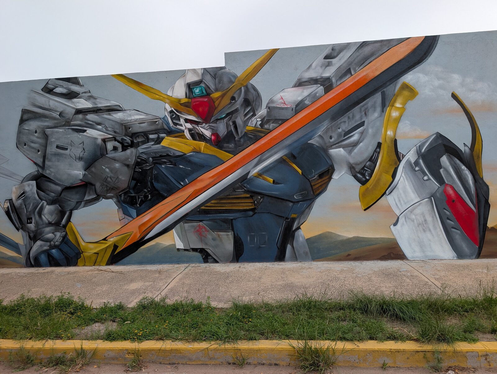 Sword-wielding mecha