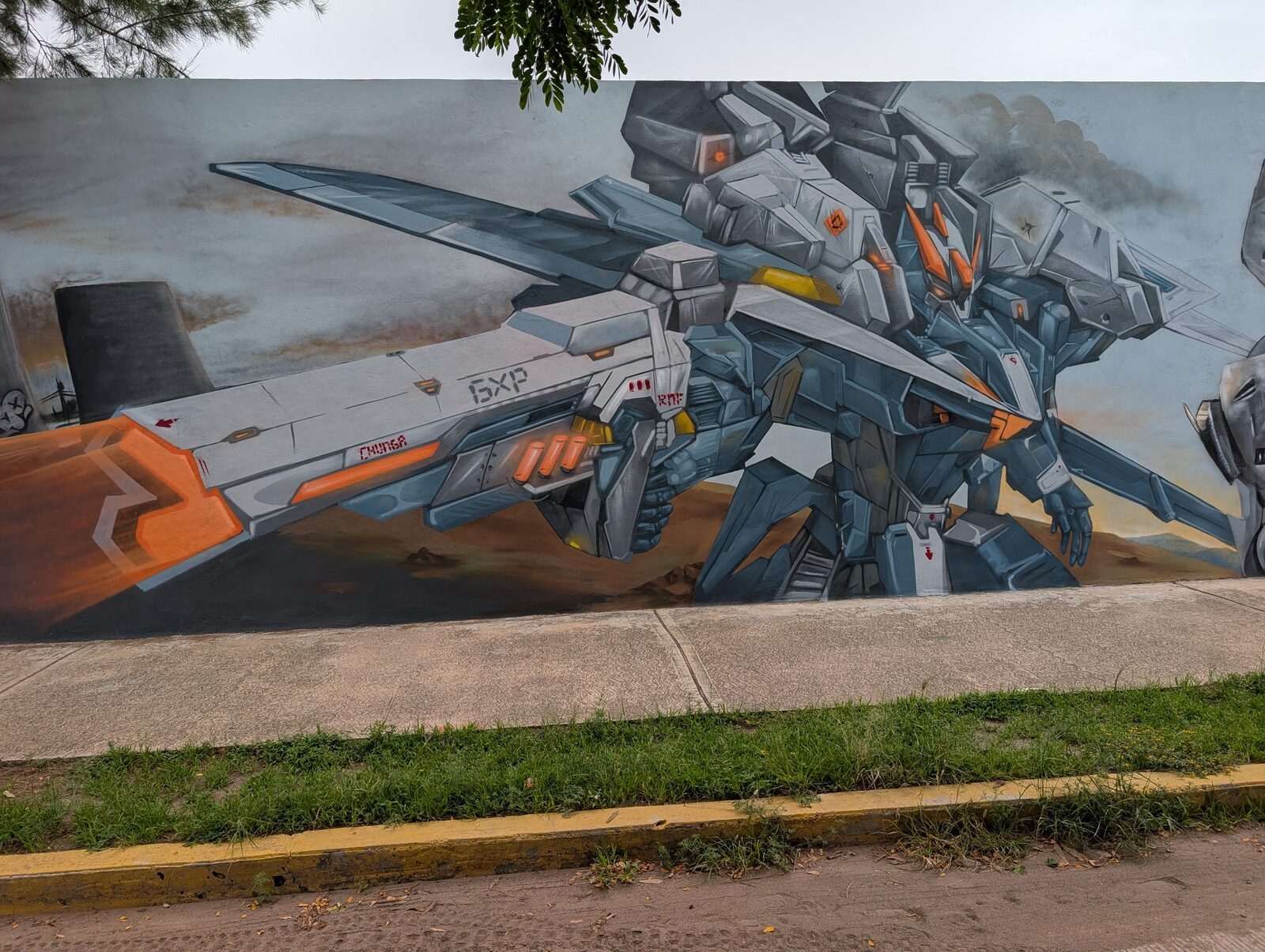 Mecha taking aim