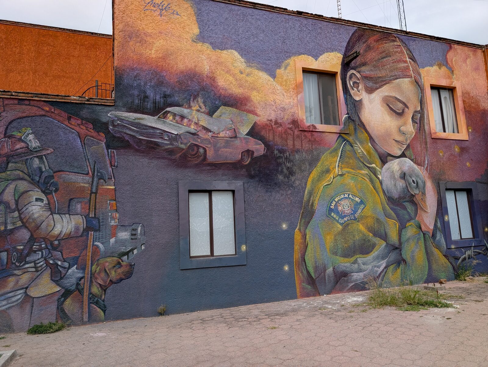 Homenaje a los bomberos