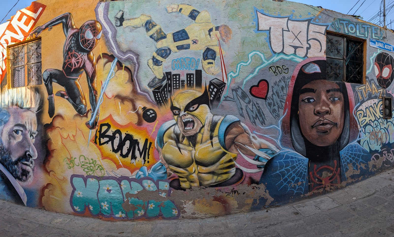 Muro de superhéroes de Marvel