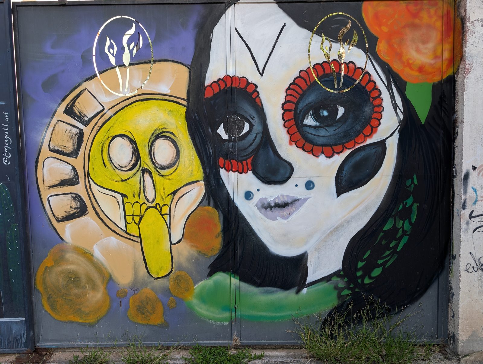 Catrina y calavera