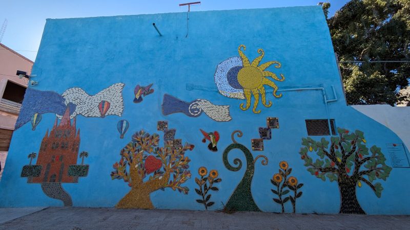 Tiled San Miguel scene