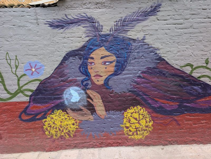 Seer with crystal ball