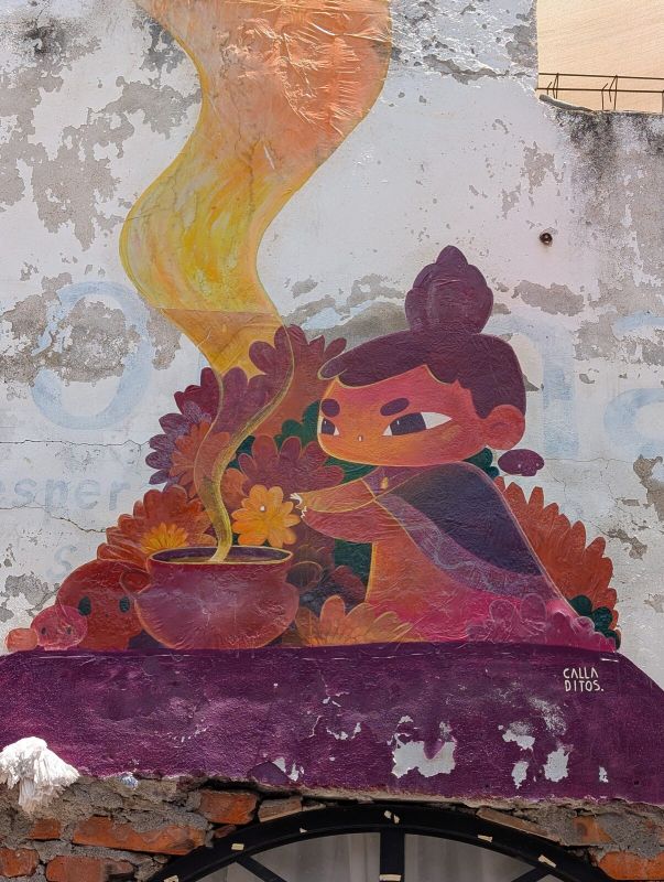 Child with copal pot