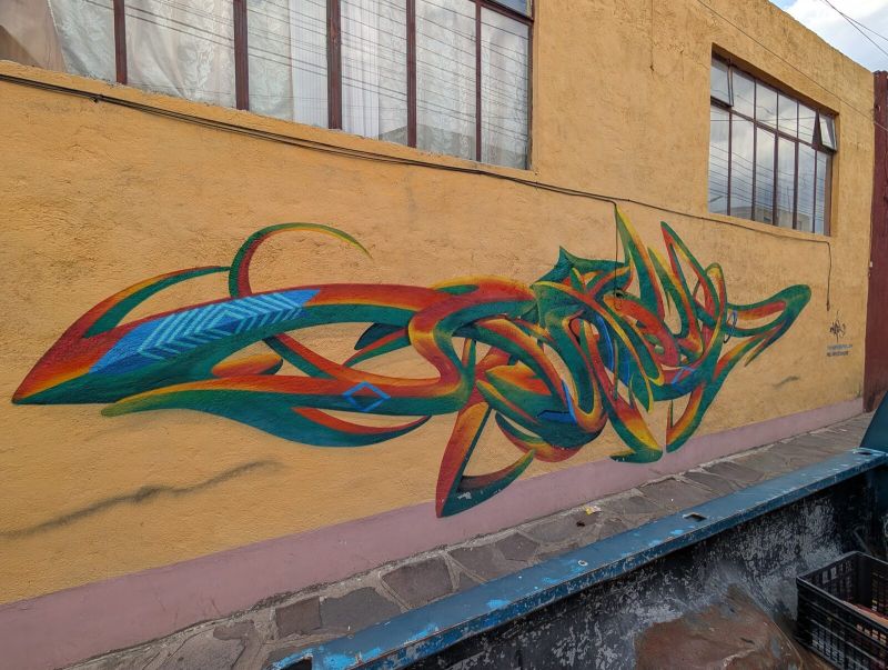 Ribbon wildstyle lettering