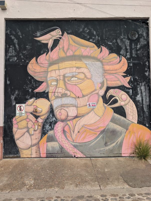 Old man with serpent