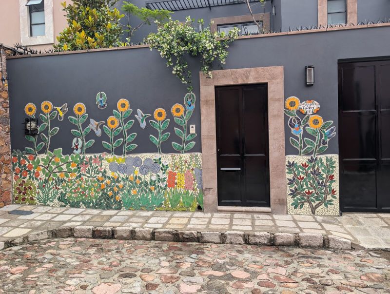 Sunflowers and hummingbirds