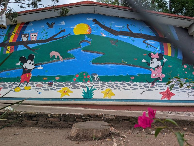 Mickey and Minnie landscape