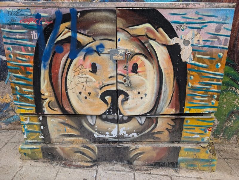 Cartoon bulldog face