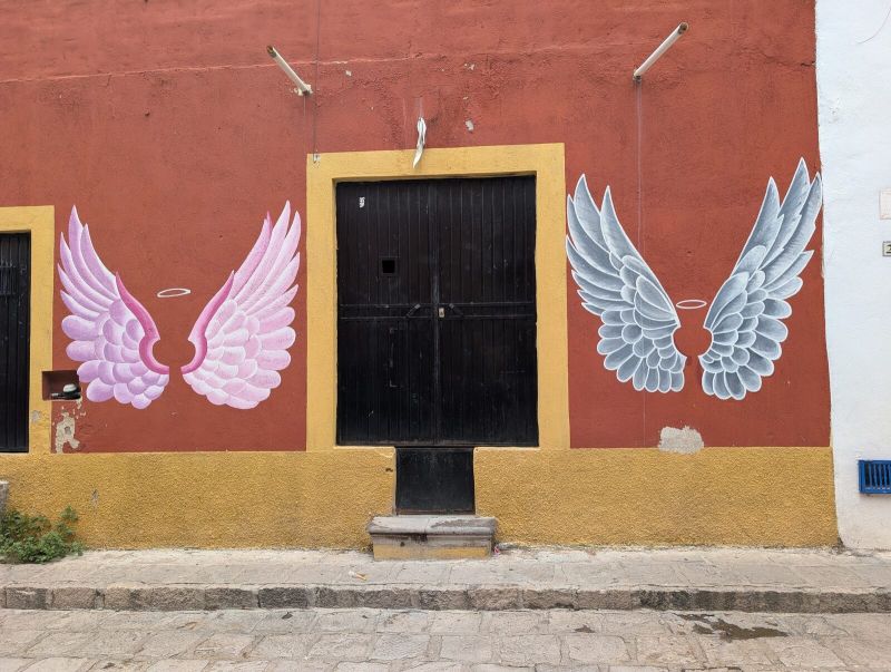 Angel wings photo-op