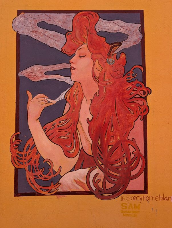 Mucha Art Nouveau woman