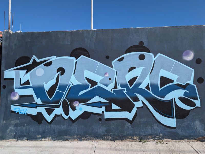 Blue wildstyle piece