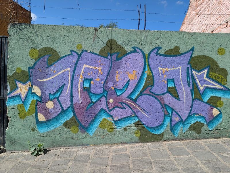 Purple wildstyle piece