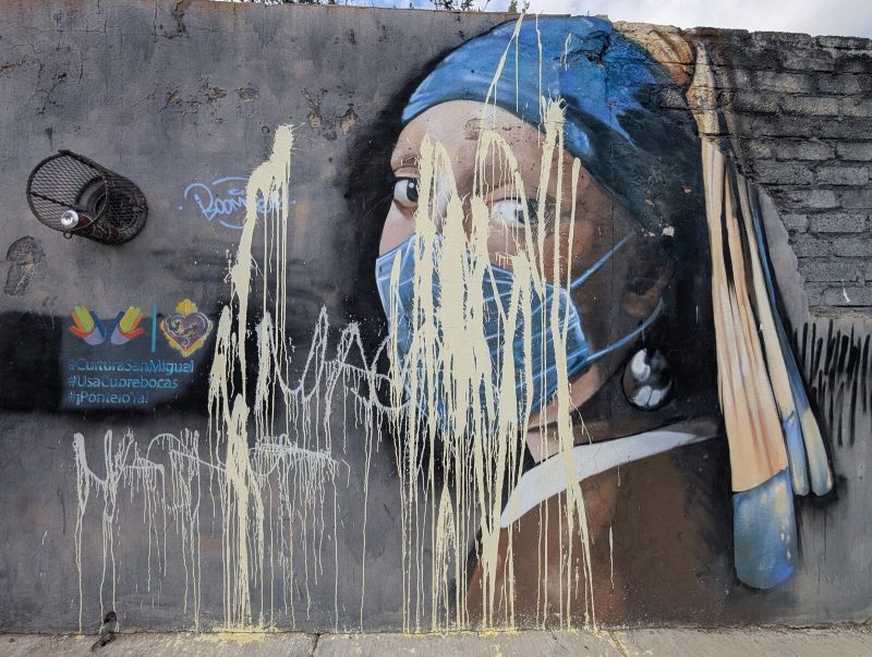 Masked Girl with a Pearl Earring