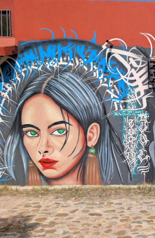 Green-eyed woman