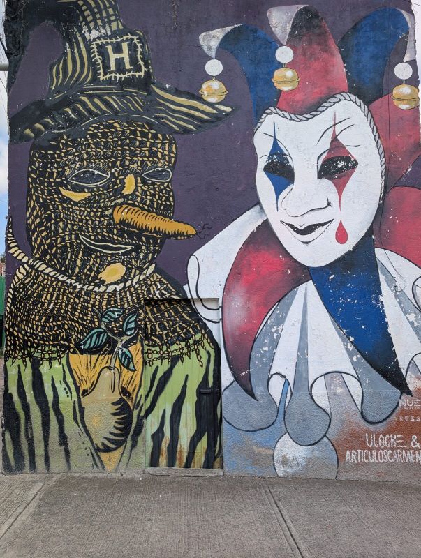 Scarecrow and jester