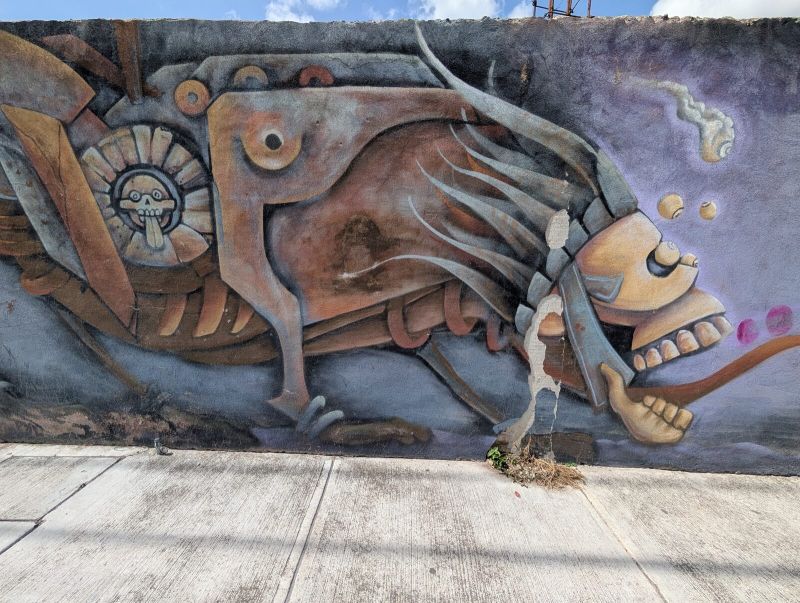 Aztec beast and death disk