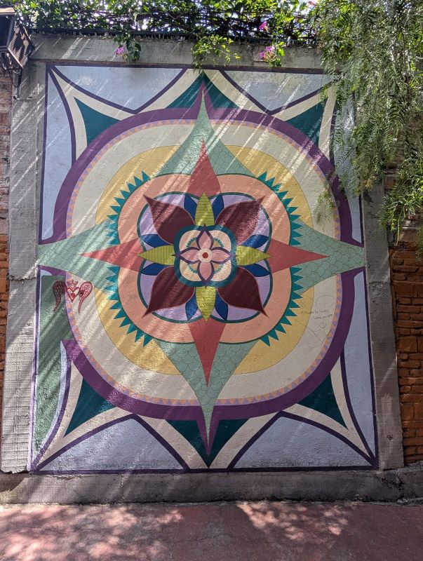 Compass-rose mandala