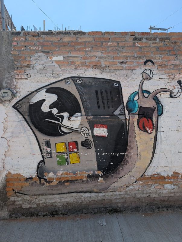 Snail with boombox shell