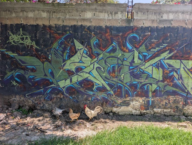 Green wildstyle piece