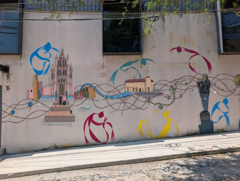 City vignettes on a ribbon