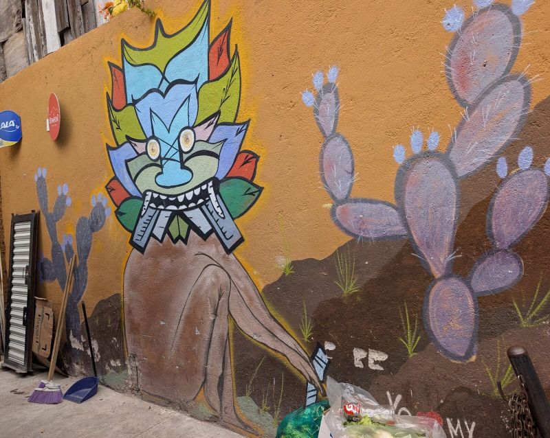 Cat-spirit among nopales