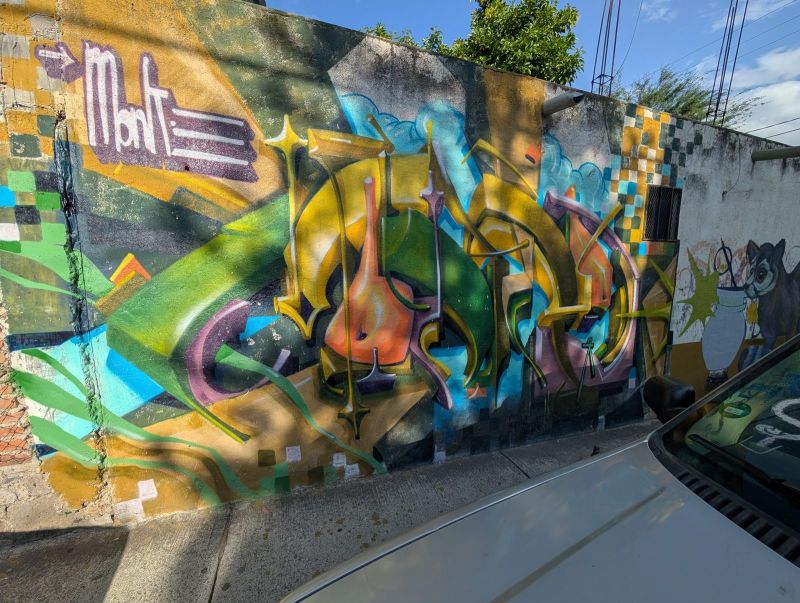Wildstyle graffiti piece