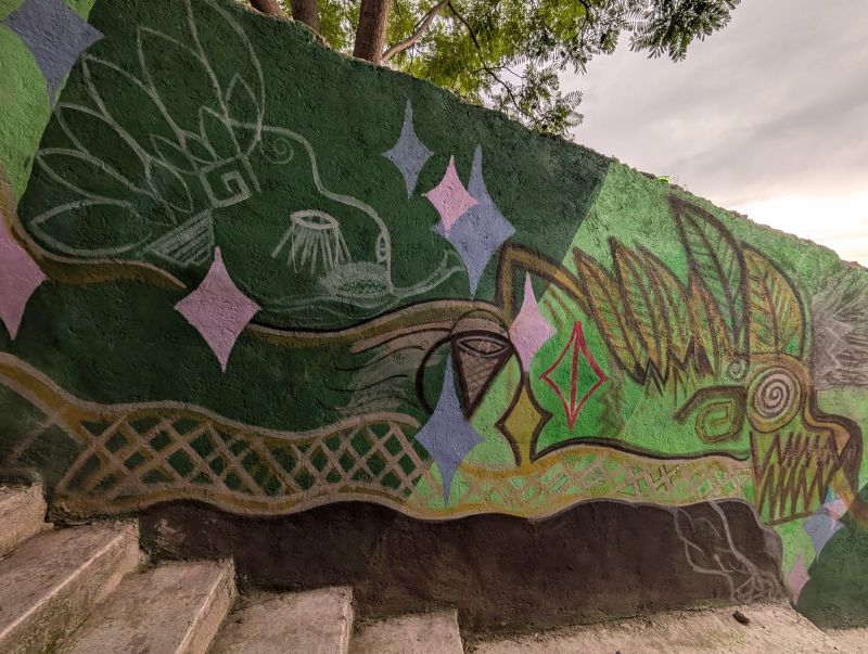 Feathered serpent head