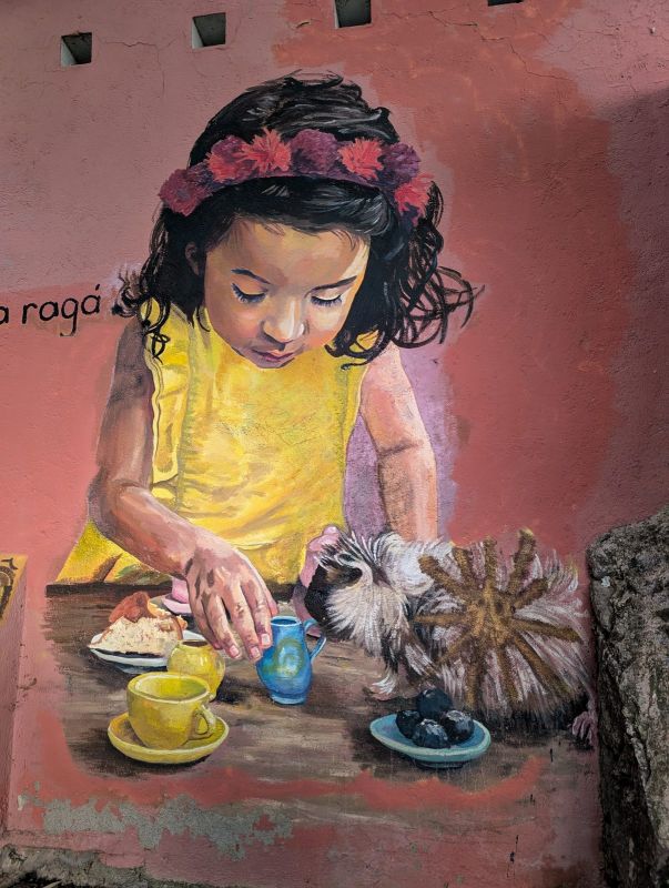 Girl at tea party
