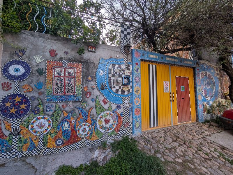 Mosaic of hands and eyes