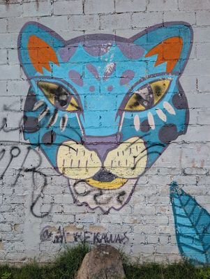 Blue jaguar head