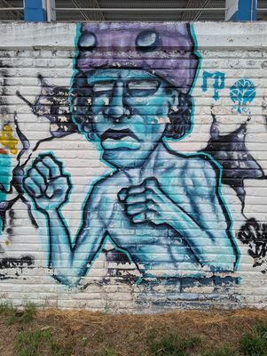 Luchador azul