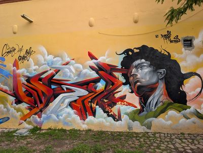 Wildstyle rojo y guerrero